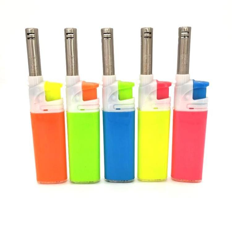 Kitchen refillable mini BBQ lighter plastic outdoor camping candle lighter