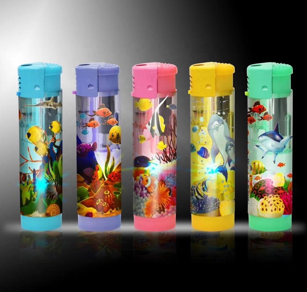 Wholesale Pretty Competitive Price Torch Lighter With Various Cute Pictures And LED Lighter