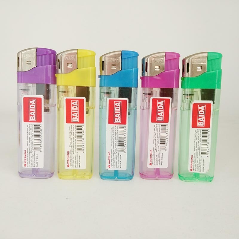 China Flame factory ALBA supplier Plastic  Lighter windproof Electric Encendedores