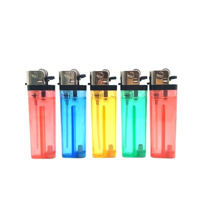 Assorted transparent akmak disposable lighter cheap flint lighter,factory wholesale price of slim CR lighter , accept OEM orders