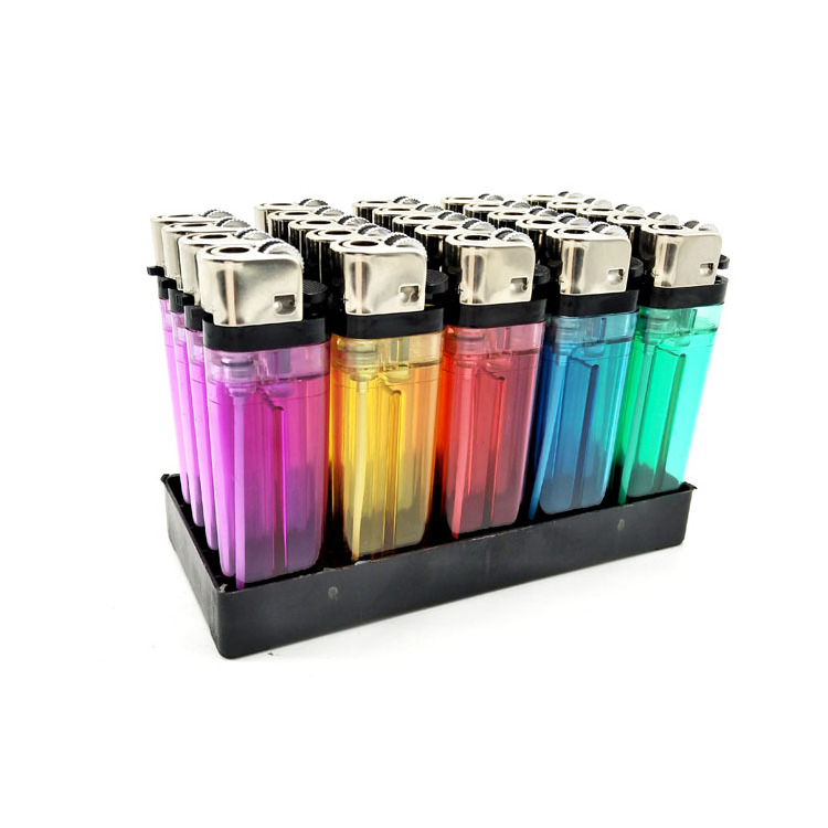 Classic flint lighter akmak plastic transparent lighter