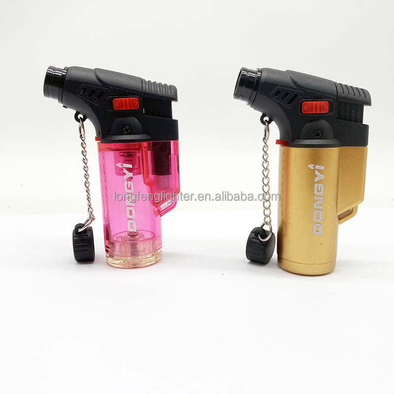 Transparent Wholesale Smart Gas MINI Torch Lighter parts with Turbo flame PQ-001