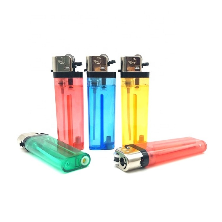 Assorted transparent akmak disposable lighter cheap flint lighter,factory wholesale price of slim CR lighter , accept OEM orders