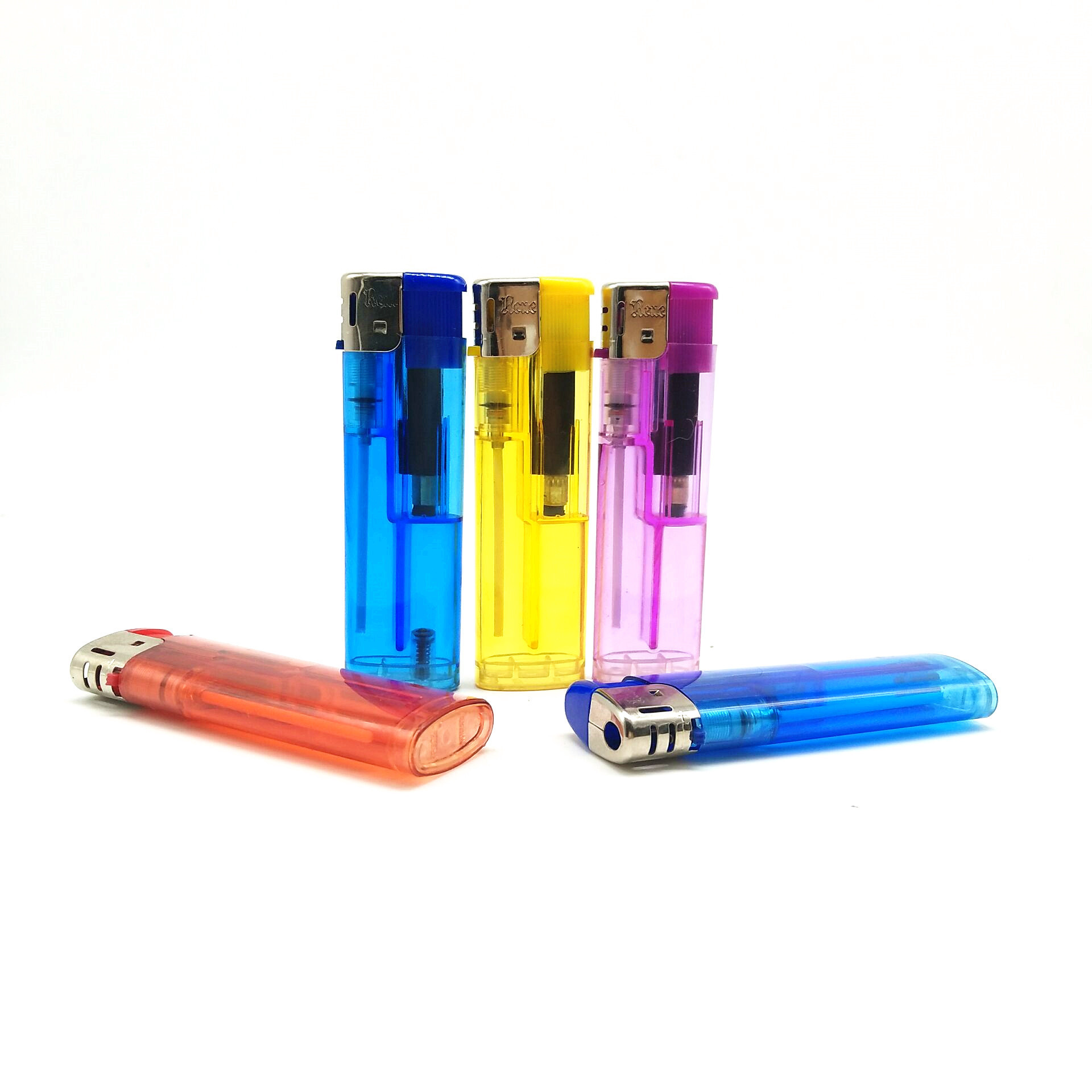 Factory Best Selling Customized Smaller Size Cheap Price  Transparent  Plastic Cigarettes lighter