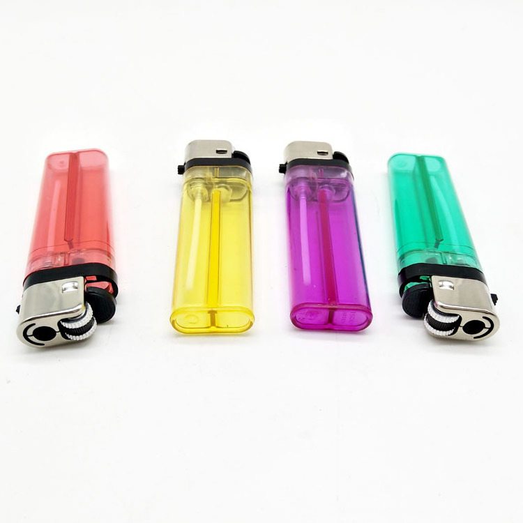 Classic flint lighter akmak plastic transparent lighter