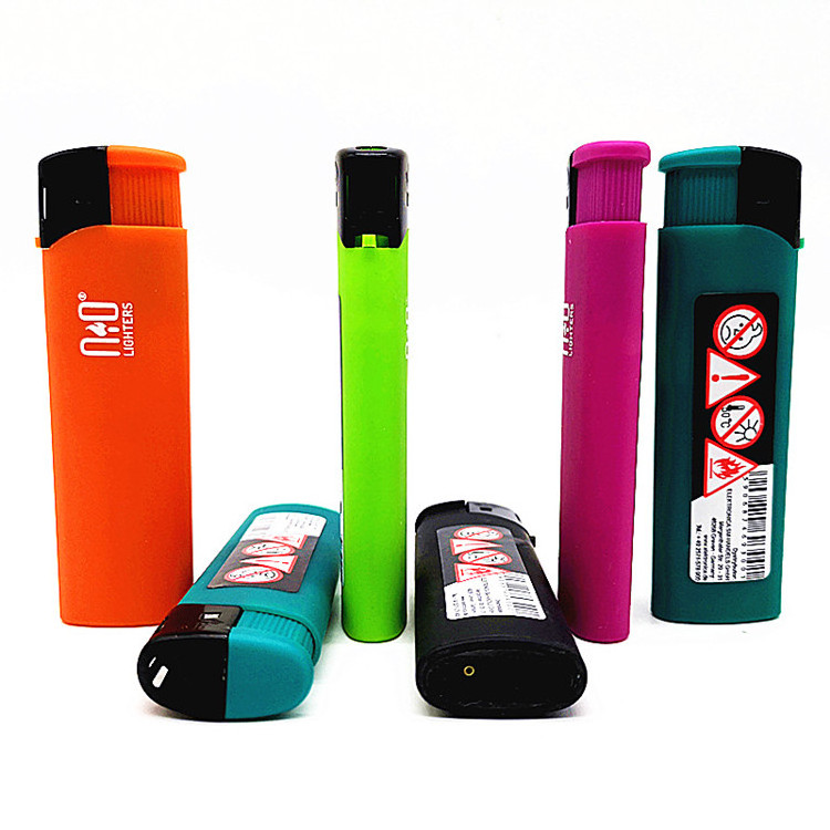 Dongyi factory wholesale gas lighter customs logo electric candle lighter rechargeable briquet