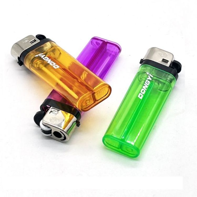 Classic Affordable Piezo Spark Ignition Flint Lighter China Produced Butane Gas Lighters