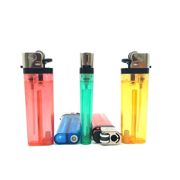 Assorted transparent akmak disposable lighter cheap flint lighter,factory wholesale price of slim CR lighter , accept OEM orders