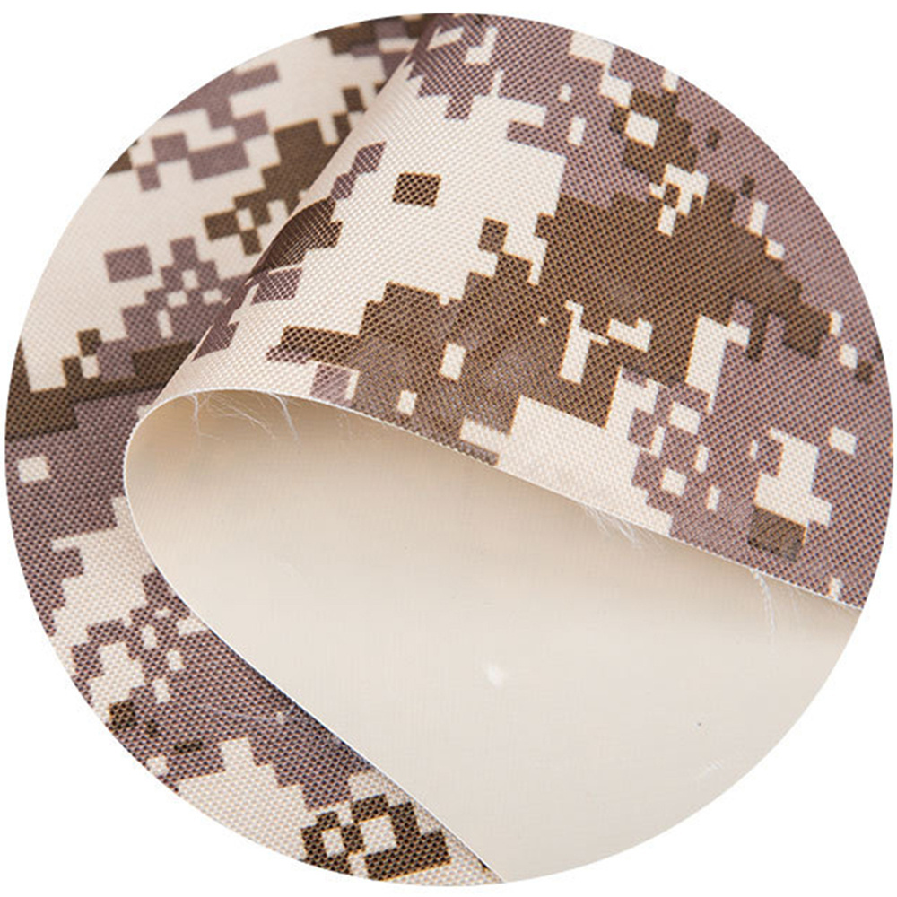 China Coated 600D Camouflage PVC coating bag material Waterproof 100% Polyester digital printing Oxford Fabric for Bag / Tent