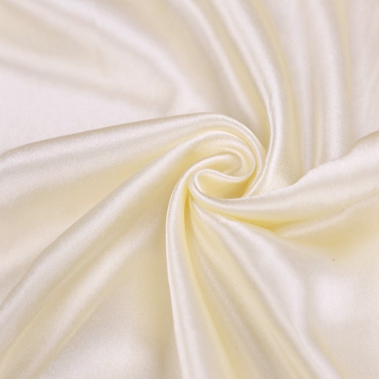 Wholesale 64gsm Microfiber Recycled, Polyester Organza Shinny Liquid Soft Silky Satin Plain Dyed Fabric for Blouses/Dress/