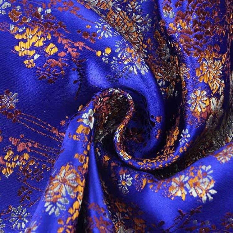 Muti Colors and Various patterns, Newest Wholesale Good Quality Chinese Brocade Silk Fabric for Wedding Dress/