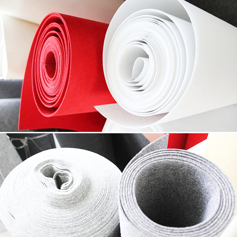 Self Adhesive Backing Felt, for Floor Wall Door Acoustic Soundproofing Panel Furniture Upholstery Protector Nonwoven Fabric/