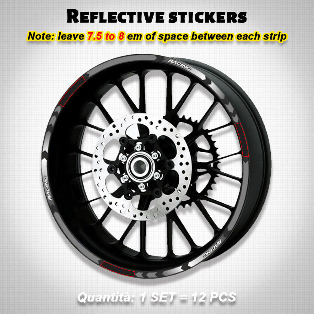 Wheels Stickers Stripes Reflective Rim Tire Decal For HONDA CRF1100L Africa Twin