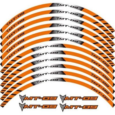 Motorcycle Rim Stripes Wheel Decals Tape Stickers For YAMAHA MT-09 15-2019