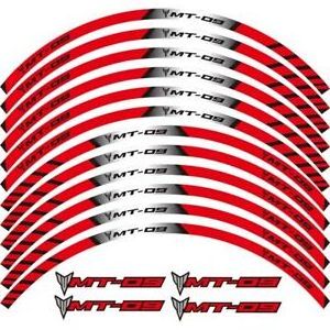 Motorcycle Rim Stripes Wheel Decals Tape Stickers For YAMAHA MT-09 15-2019