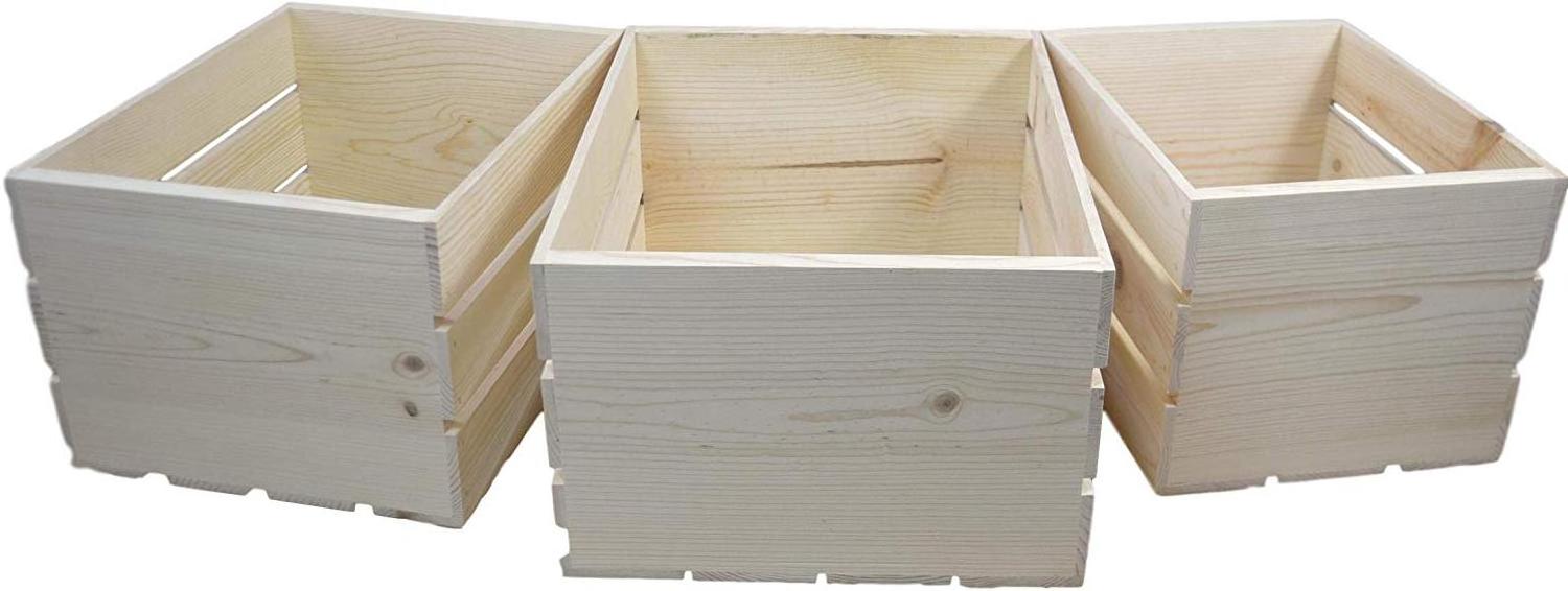 Factory price natural pinewood basket cheap wooden fruit crates for sale