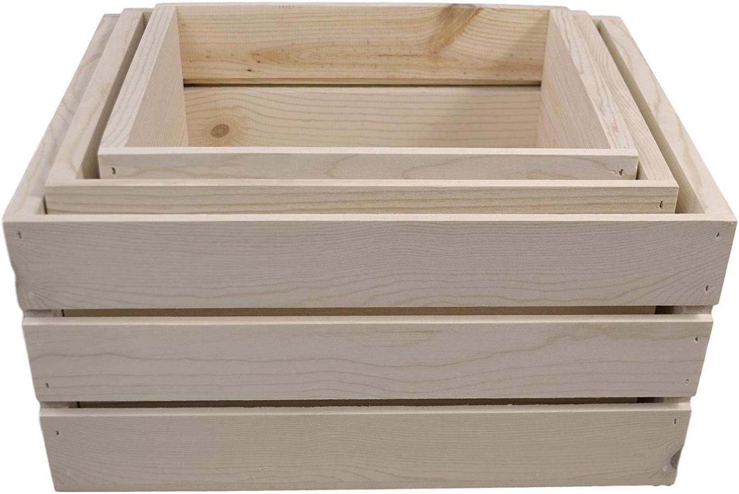 Factory price natural pinewood basket cheap wooden fruit crates for sale