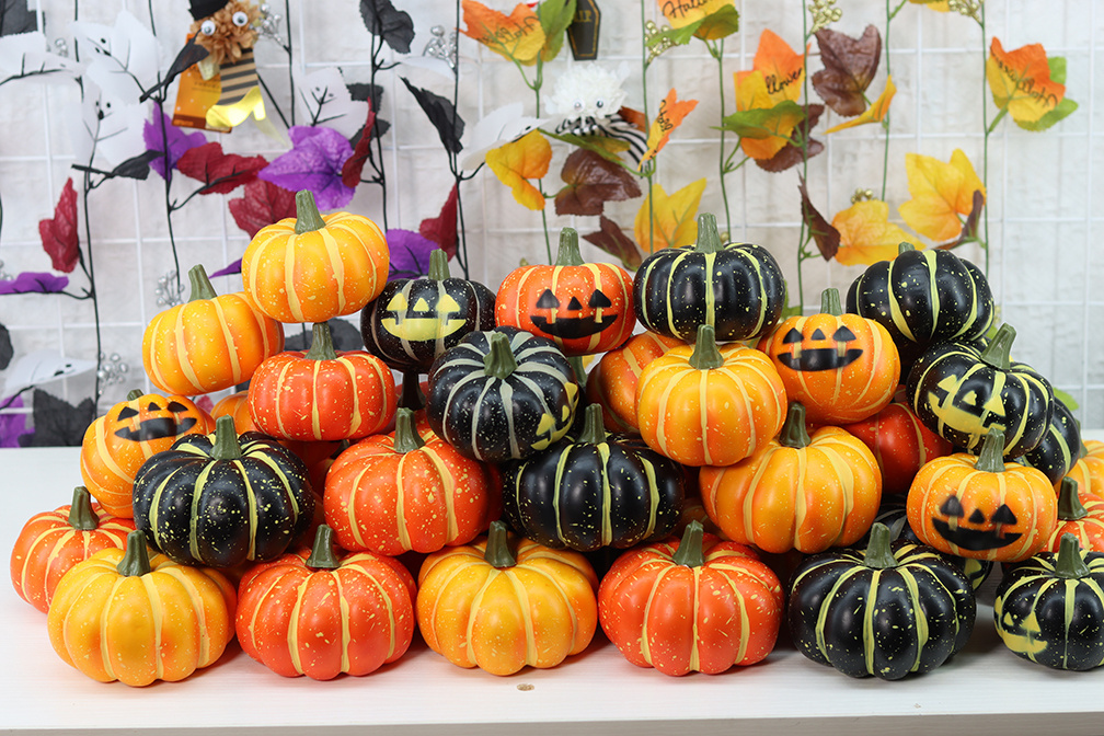 Factory Best Selling Foam Craft Faux Pumpkins for Halloween Thanksgiving Decor