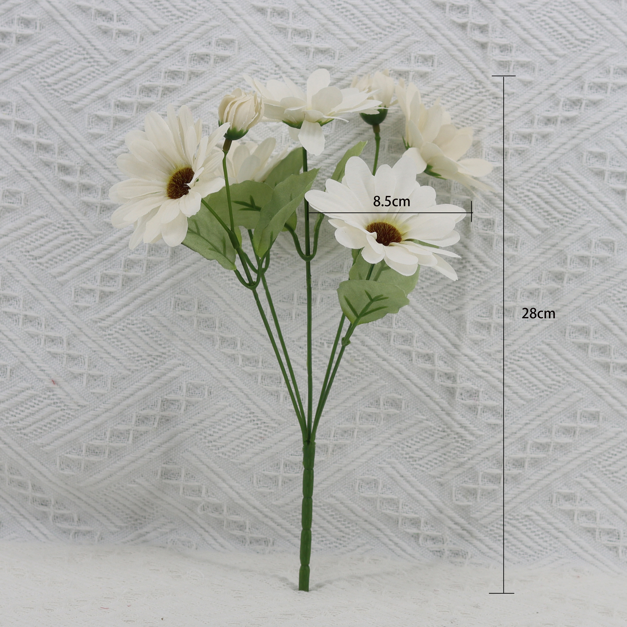 China factory direct sale new cheap artificial chrysanthemum, simulation white beige daisy