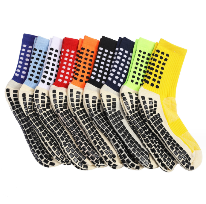 medias antideslizantes para futbol sock Men's Soccer Anti Slip Non Slip Grip Pads for Football Basketball Sports Grip Socks