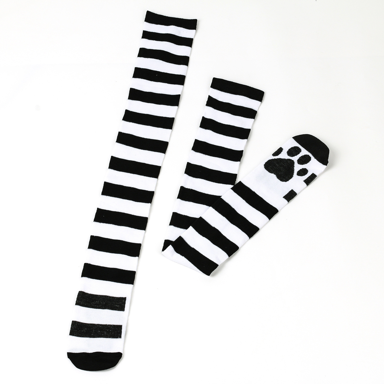 2023 hot sale women's thigh socks striped fun knee socks suitable for girls sports tube socks novel role play stockings