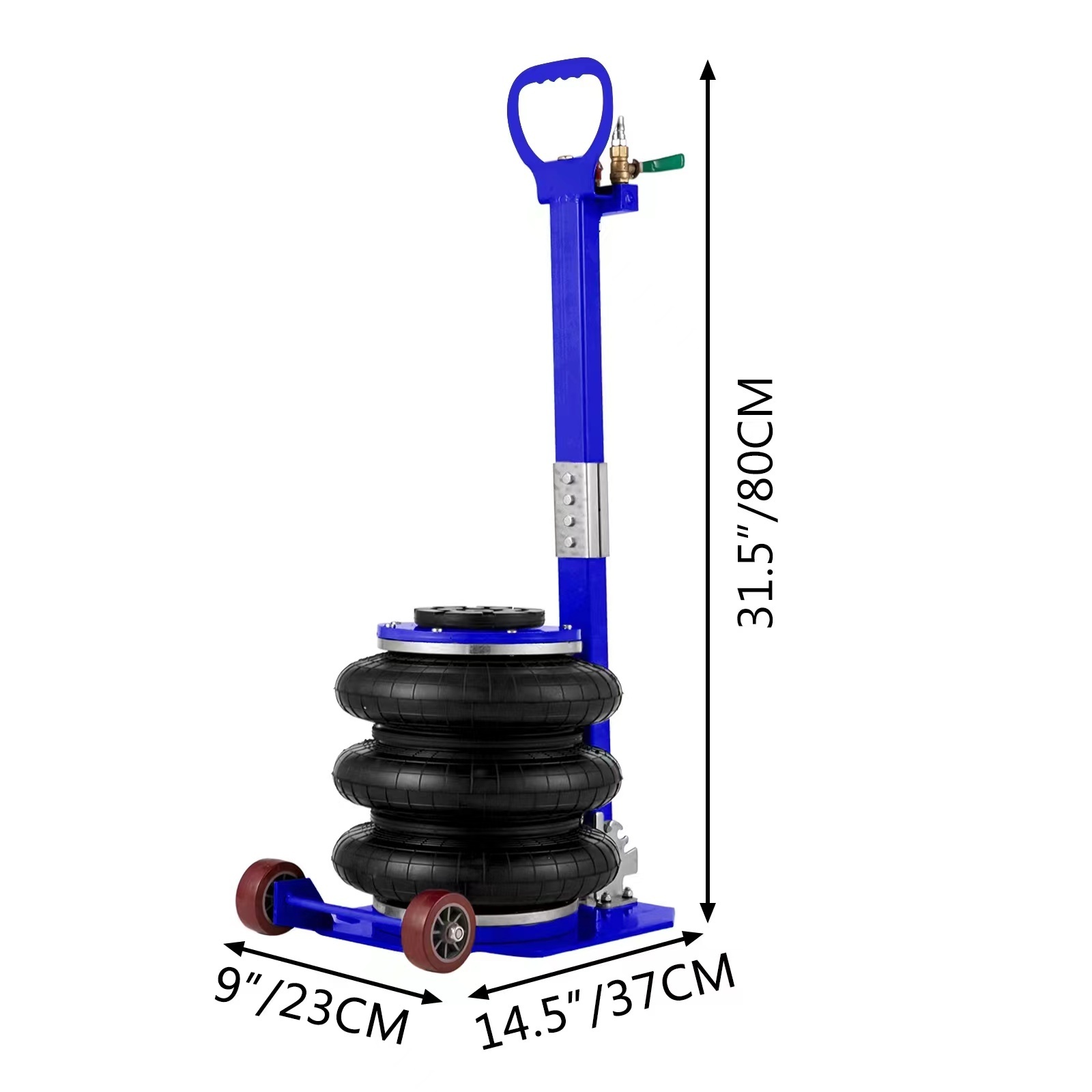 Factory Price Hot Sale Balloon Air Jack Tire Repair Car Lift Air Floor Jacks Triple Bag Pneumatic Car Air Jack For Car