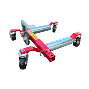 12" Hydraulic Vehicle Moving Dollies Car Tire Positioning Jack Black Portable Hydraulic Go Jack Car Dollies