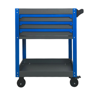 Tool Sets Rolling Box Heavy Duty Stainless Steel Tool Chest 3 Drawers Tool Cabinet Cart Trolley