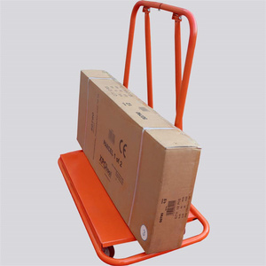 4 Wheels Drywall Dolly Folding Tool Panel Transport Material Handing Cart