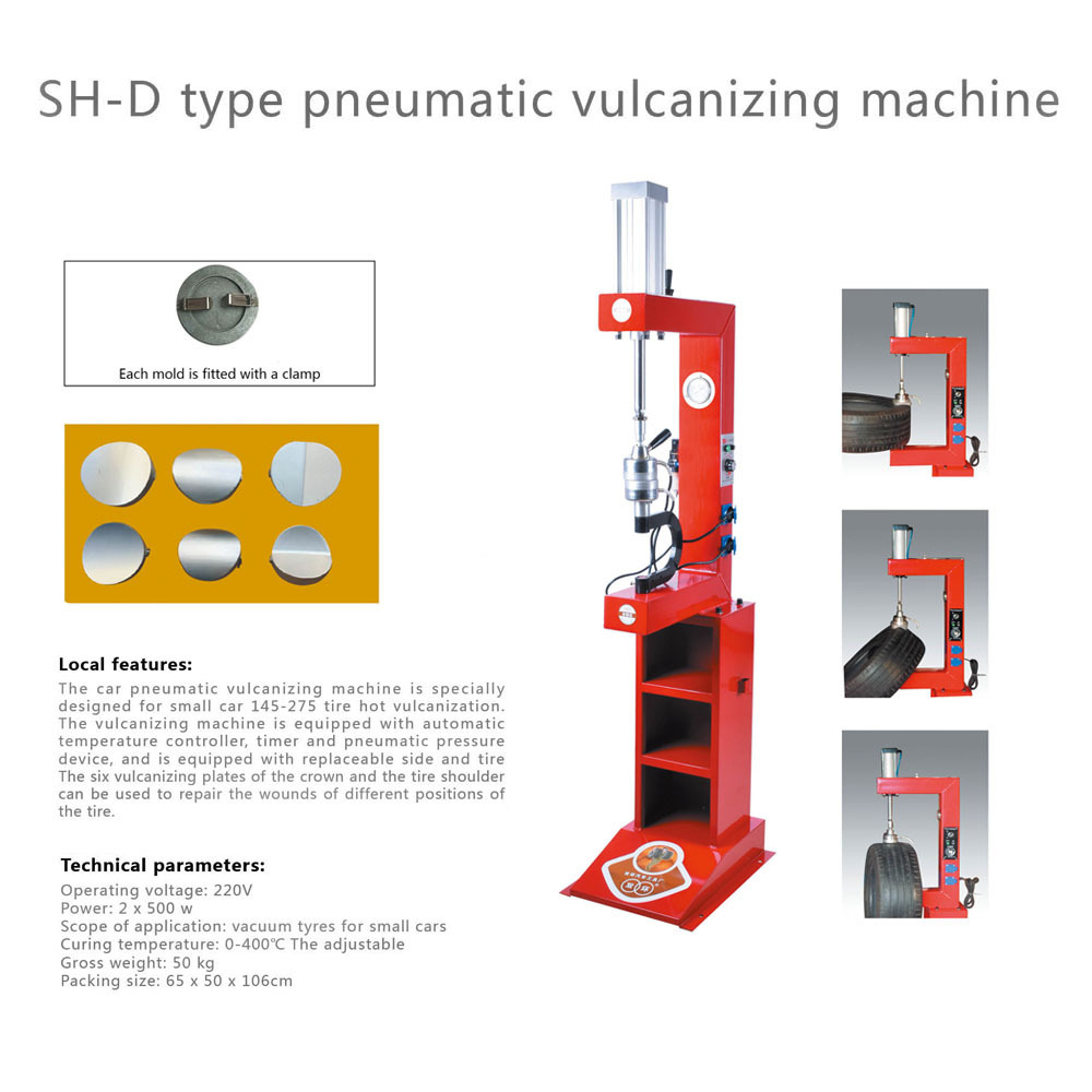 SH-D Type Pneumatic Vulcanizing Machine Hand Tool  Tire Repair Machinery Vulcanization