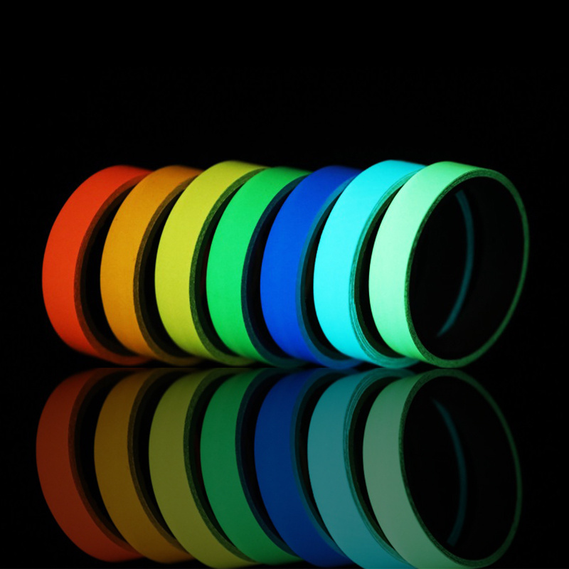 fluorescent reflective self-adhesive neon night glowing photoluminescent outdoor adhesive luminous in the dark glow tape