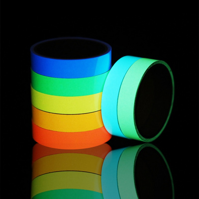 fluorescent reflective self-adhesive neon night glowing photoluminescent outdoor adhesive luminous in the dark glow tape