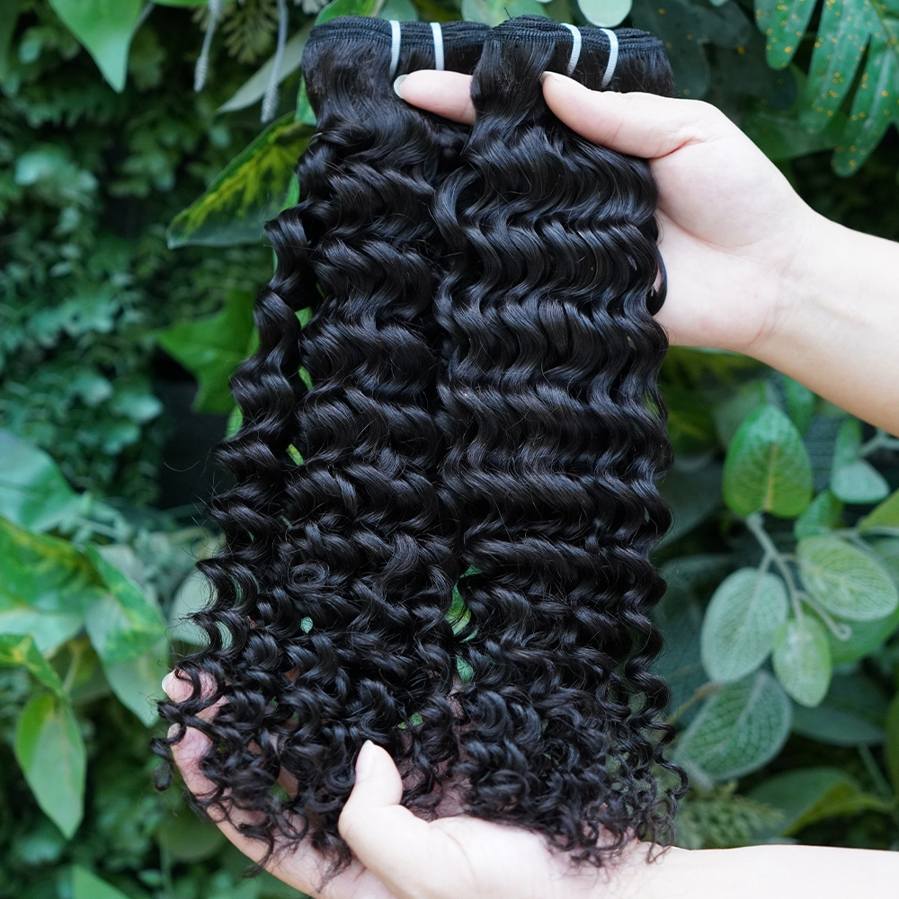 New Arrival New Type Eurasian Kinky Curly Hair Weaving With Lace Closure Bleached Knots Free Style