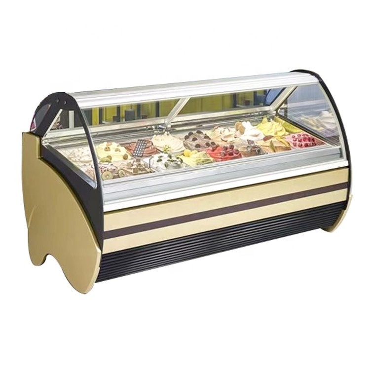 20 Pans Italian Commercial  Used Ice Cream Display Freezer Price