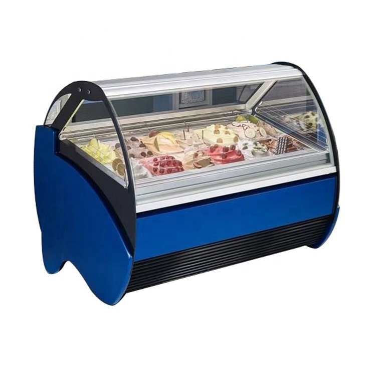 20 Pans Italian Commercial  Used Ice Cream Display Freezer Price