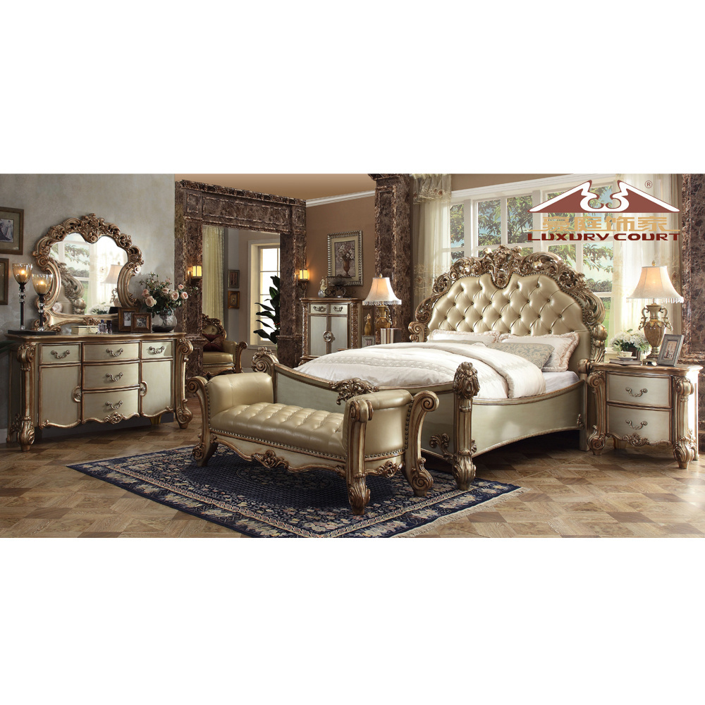 2019 LongHao factory price wholesale modern turkish royal hotel bedroom design set furniture for sale