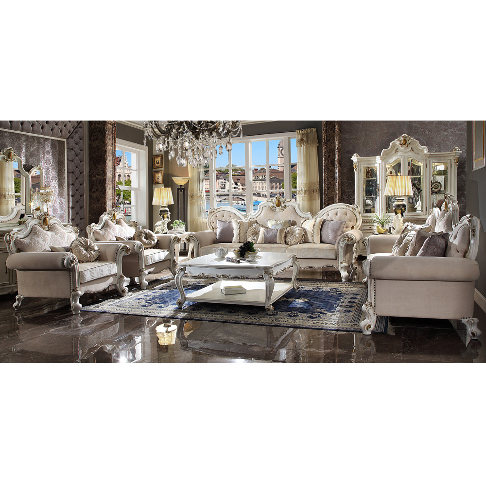 royal champagne gold leather sofa antique leather living room set italian sofa luxury couches 5 seater sofa