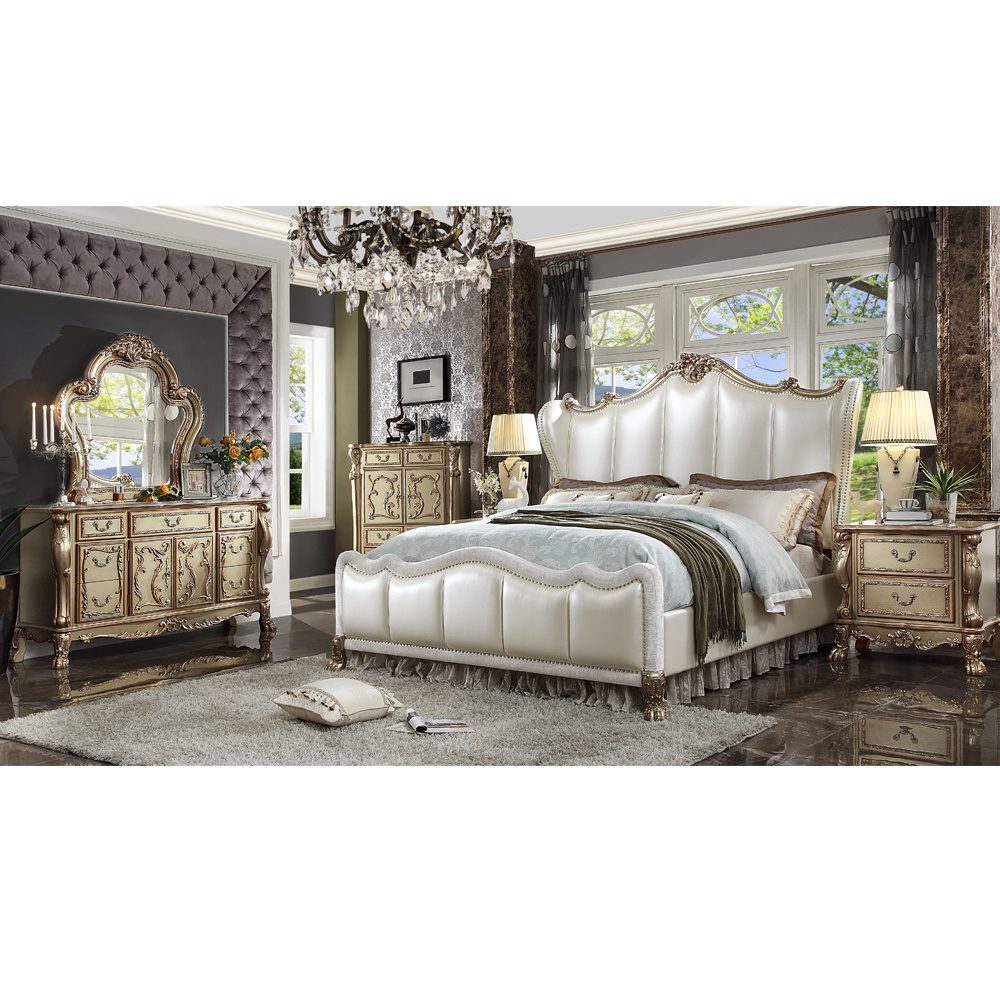 European-style wood fashion style customized double bedroom for home use