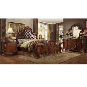 Bedroom furniture classic leather bed frame king size bedroom set queen size bed frame for bedroom furniture