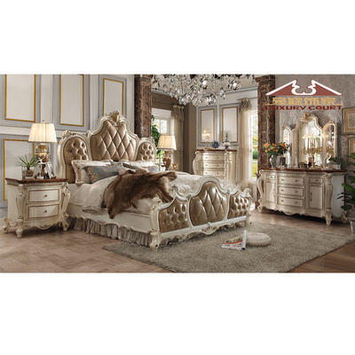 Longhao Elegant Luxury King Size Stylish Couple Bedroom Bed Sets for Sale Home Furniture Soft Bed