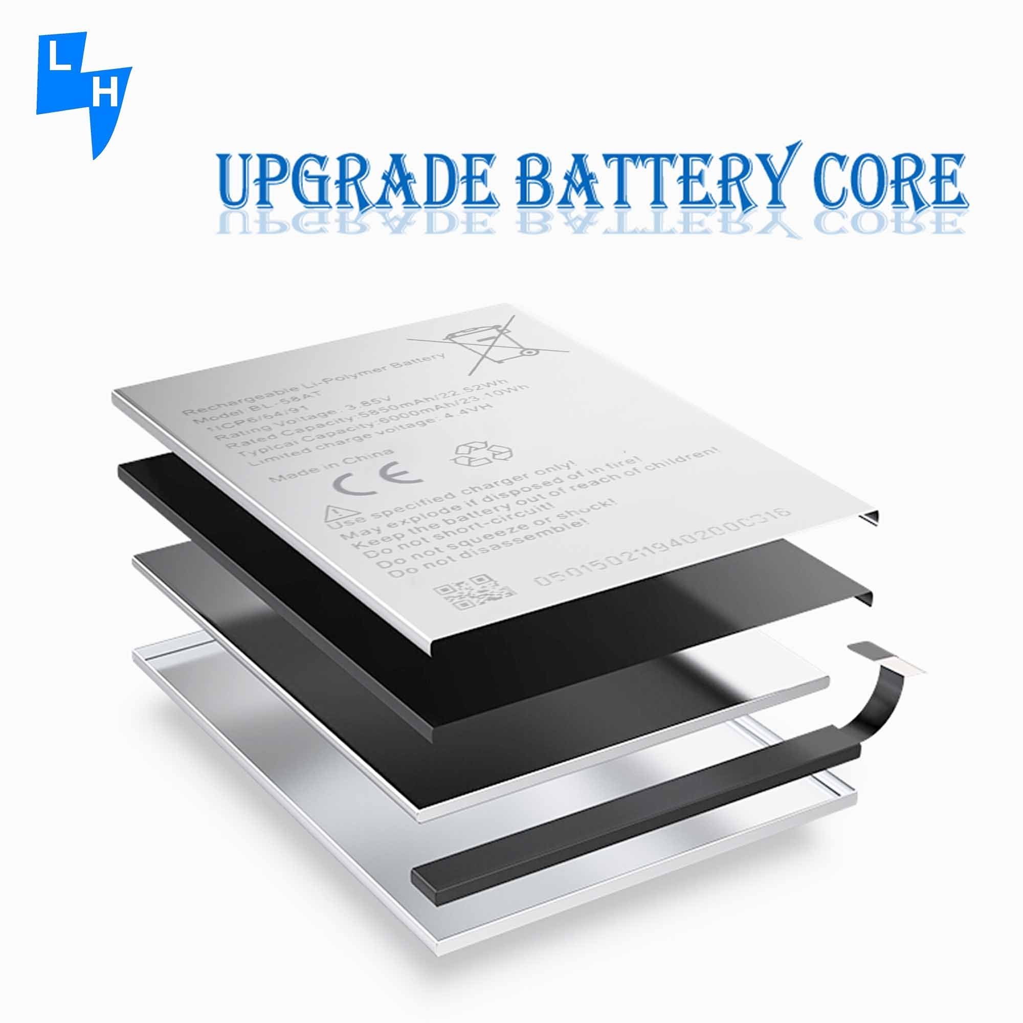 6000mAh  mobile phone battery for Tecno BL-58AT battery rechargeable batteries