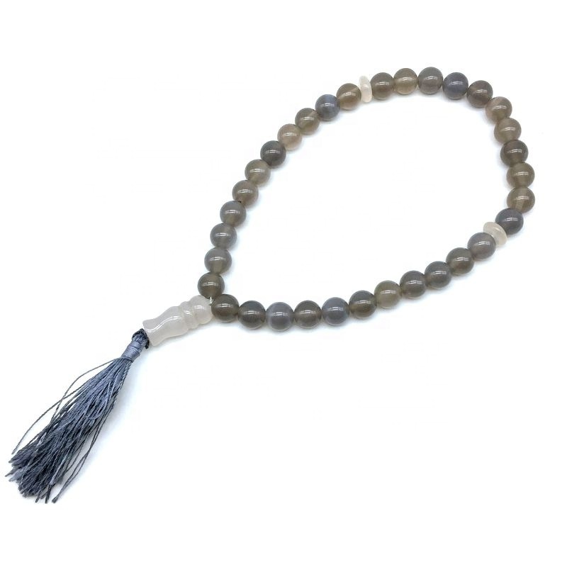 Tesbih Islamic Prayer Beads Tasbih Muslim Prayer Bead 33 pieces Man Rosary Charm Jewelry Necklace