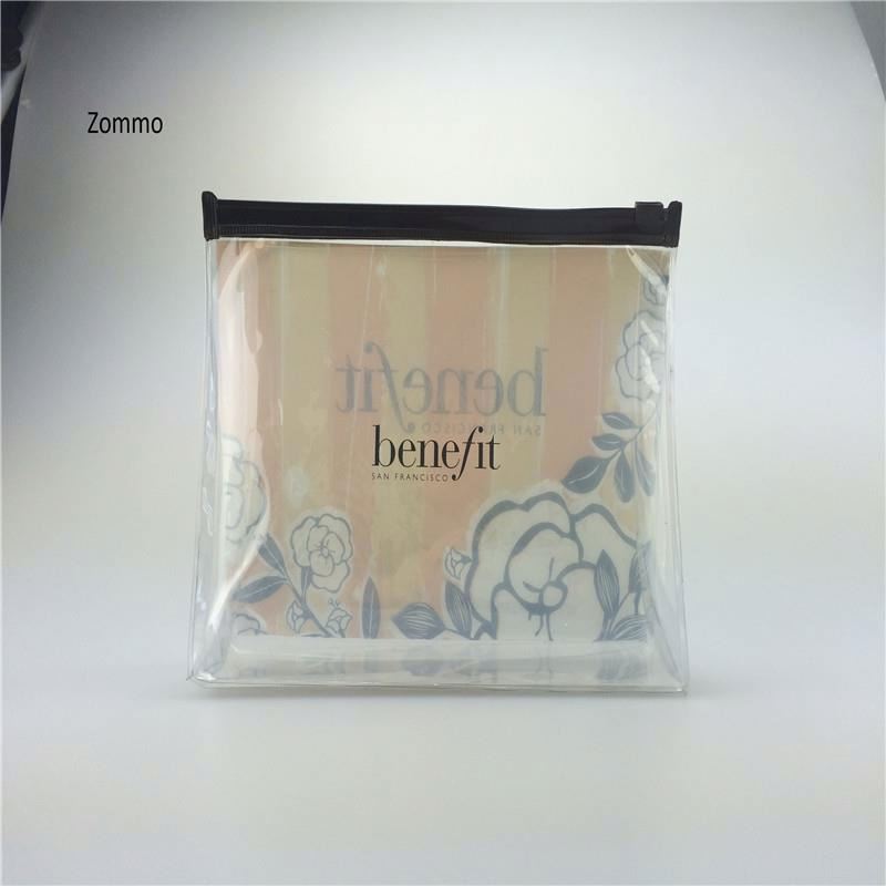 custom reusable clear vinyl pvc zipper bags with handles