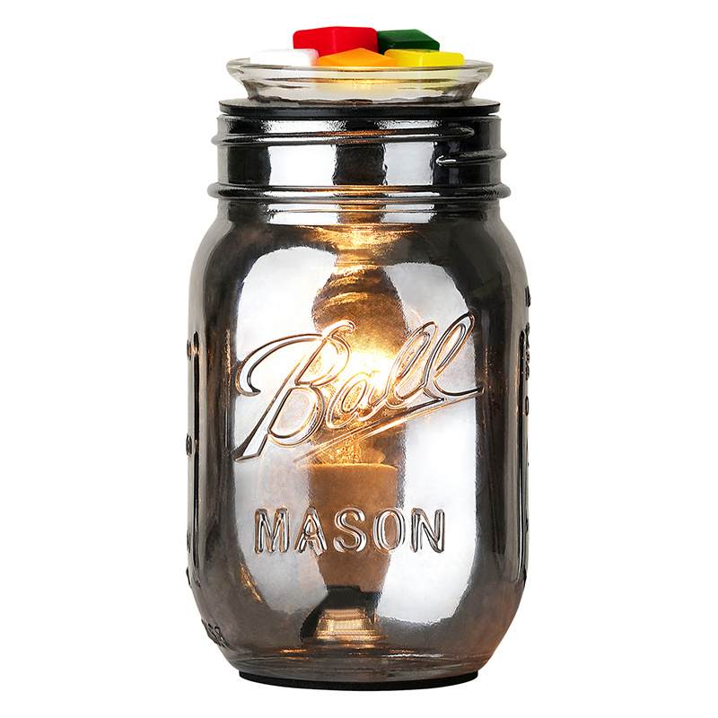 Glass Jar Fragrance Warmer- Wax Burner Melter Plug-in for Warming Scented Candle Wax Melts Warmer and Tarts or Essential Oils