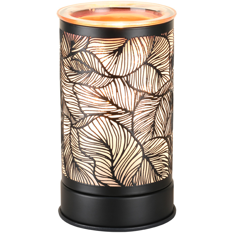 Wax Melt Warmer Touch electric aromatherapy wax melting furnace candle heater desktop decorative leaf design iron incense lamp