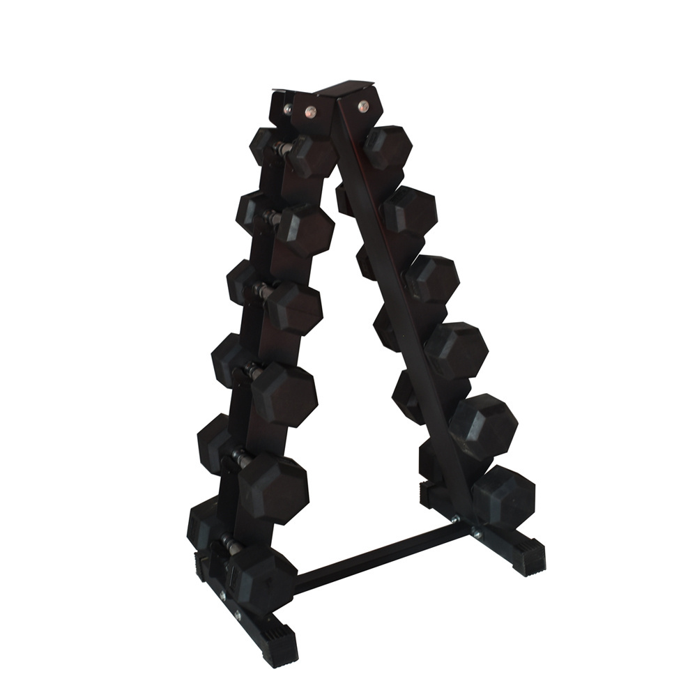 A Frame Fitness Alley Steel Dumbbell Rack 3 Tier to 10 Tier Weight Holder Dumbbell Rack Stand