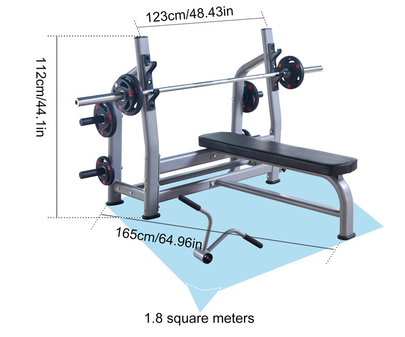 Commercial Multifunctional Weight Bench Cast Iron Squat Weight Bench for Training