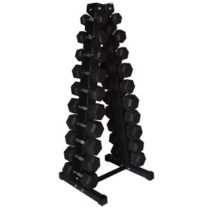 A Frame Fitness Alley Steel Dumbbell Rack 3 Tier to 10 Tier Weight Holder Dumbbell Rack Stand