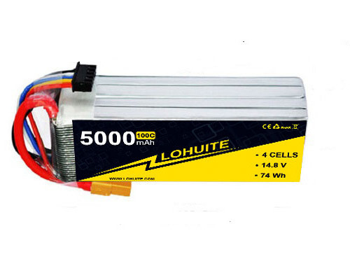 4S Lipo Battery 5000mAh 11.1V 50C 100C RC Lipo Battery