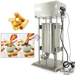 Commercial 15 Liters automatic Spanish churros filler machine and fryer for sale